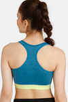 Rosaline Low Impact Sports Bra - Saxony Blue — thumbnail 2